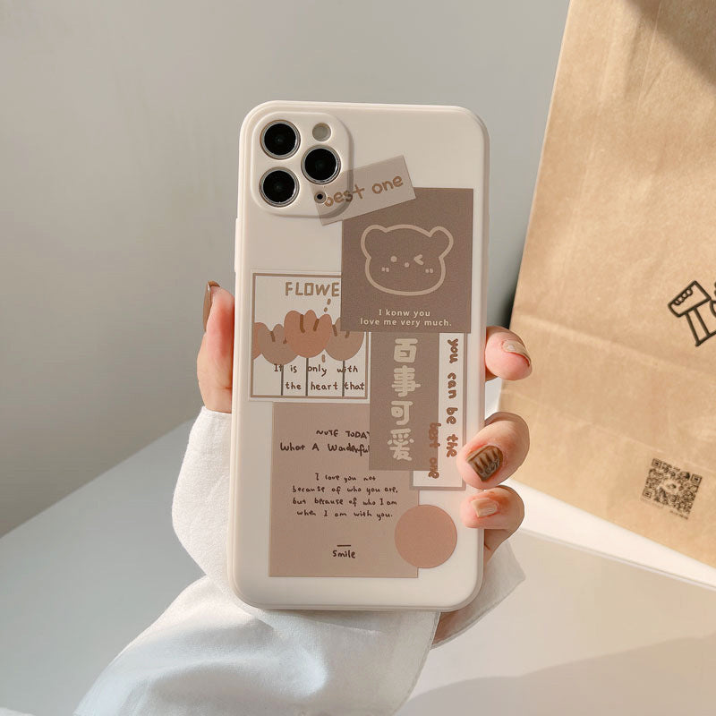 Cas de téléphone mobile de dessin animé tout compris