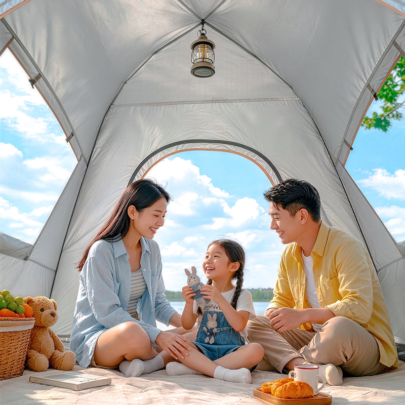 Tente de camping automatique Beige