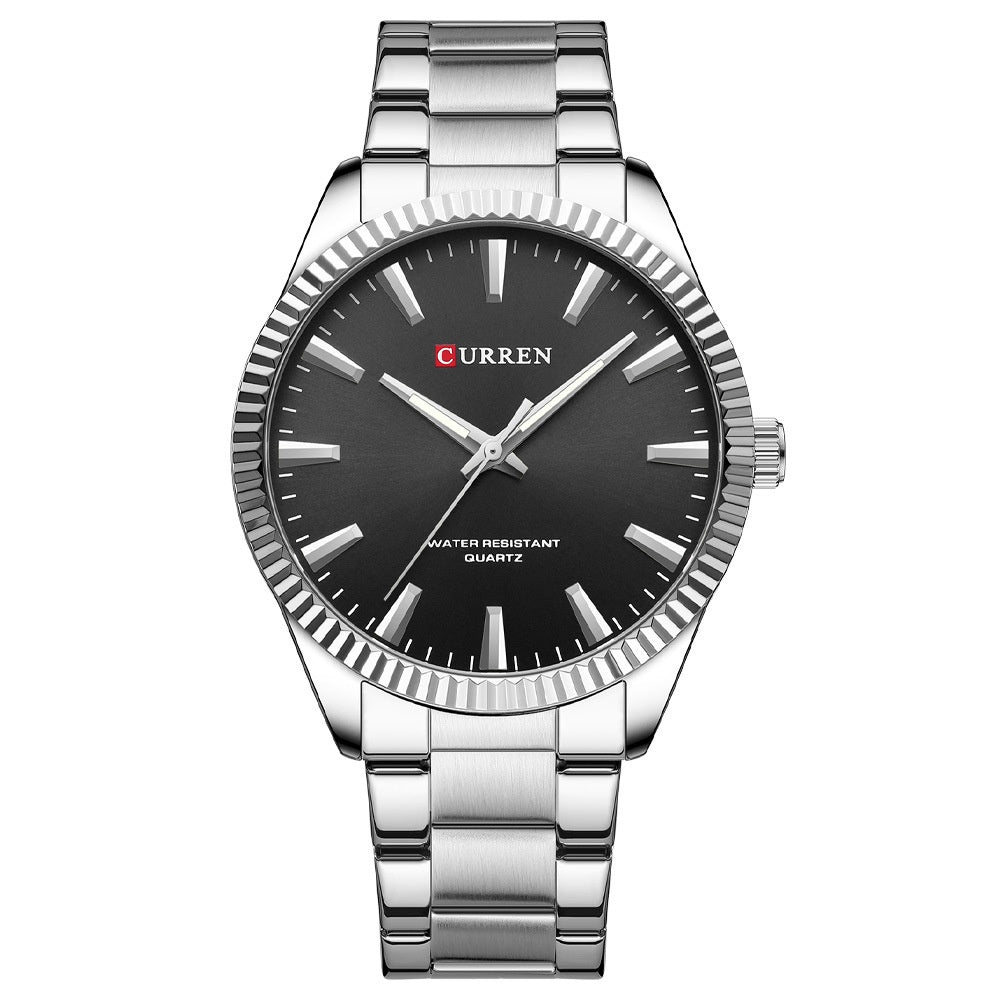 Men's Business Round Waterproof Pin Watch