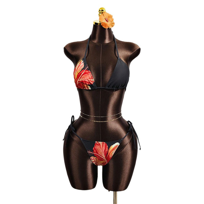 Bikini européen et américain Un ensemble de maillots de bain trois pièces