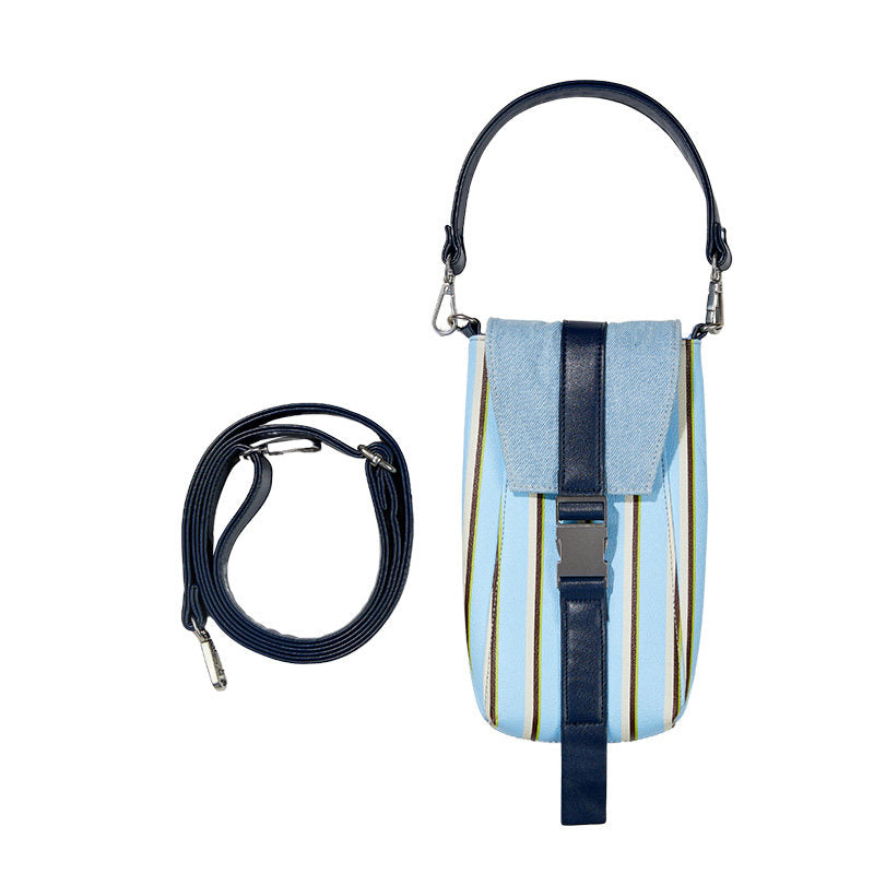 Sac de téléphone rayé