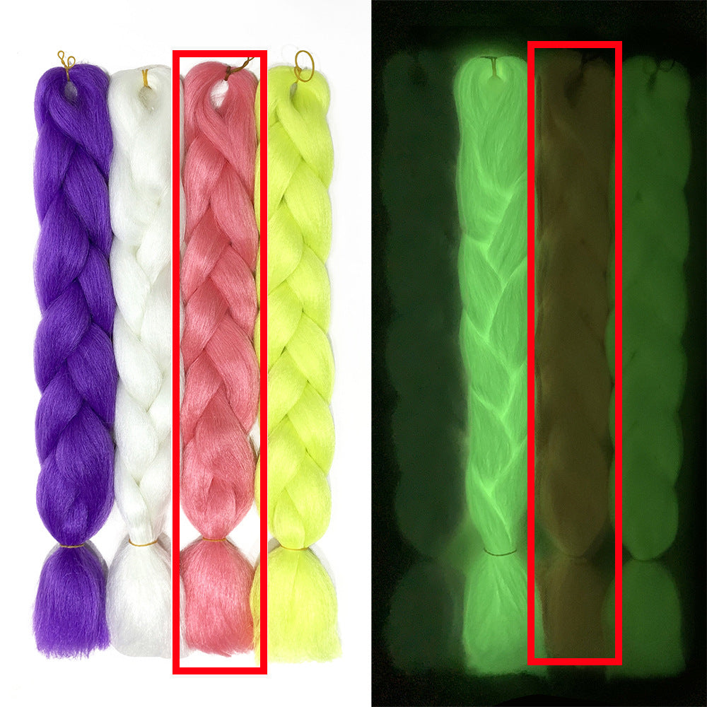 Perruque chimique fluorescente lumineuse Big Braid