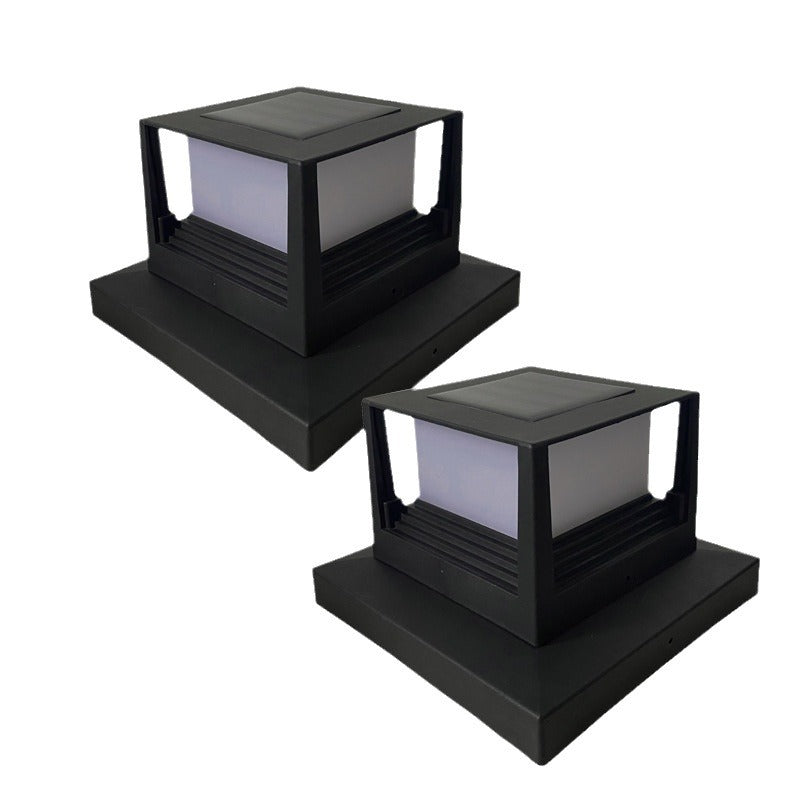 Lampe solaire extérieure Pilier Accueil Cour