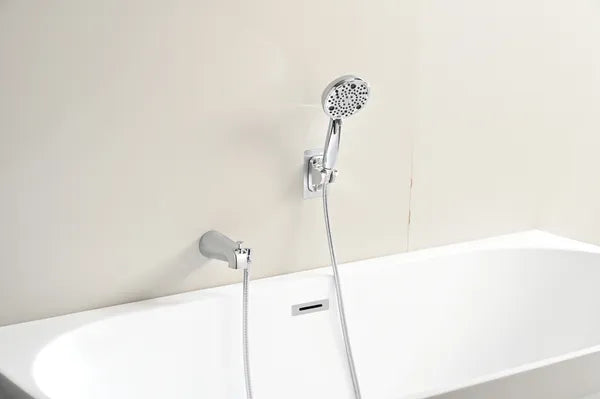 8-Setting haute pression douche à main avec tuyau et slip-on Tub Spout