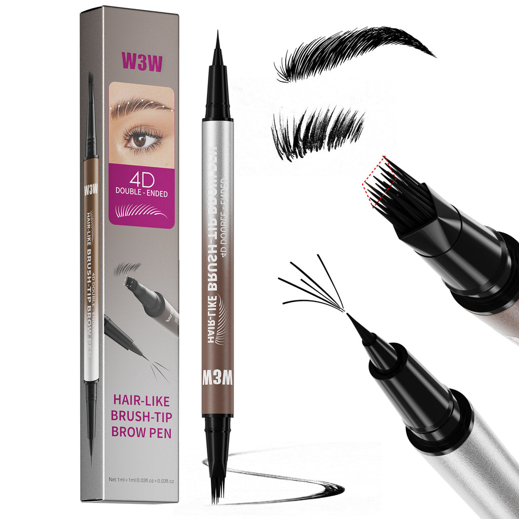 Crayon à sourcils à double extrémité étanche anti-suisse