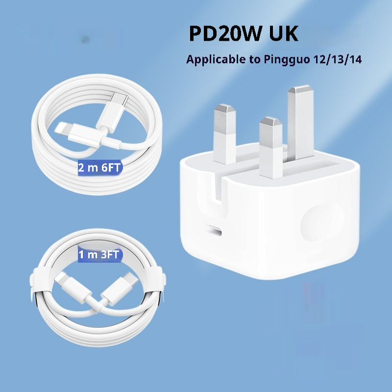 Comprimé de téléphone portable 20W Chargeur British Standard Tête de charge rapide