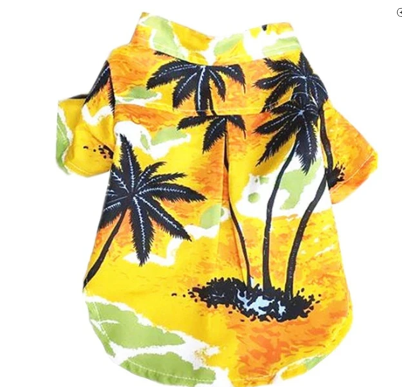 Vêtements de chemise de style chien hawaïen