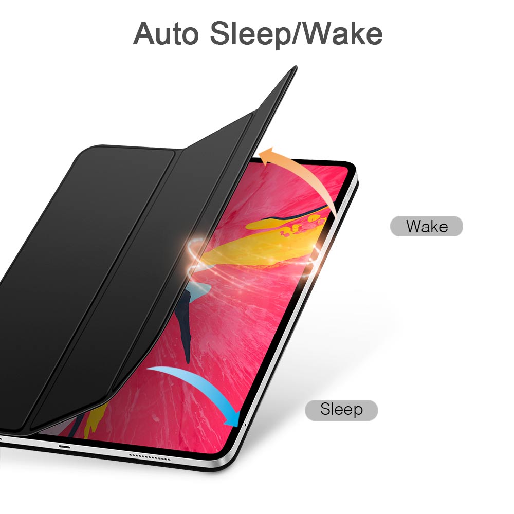 Boîtier magnétique intelligent pour IPad Pro 11 Couverture Trifold Stand Magnet Case Magnetic Attachment Ru