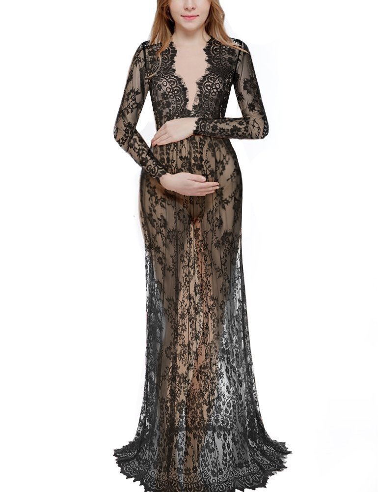 Robe enceinte Pyjamas Dentelle Robe de maternité Femmes