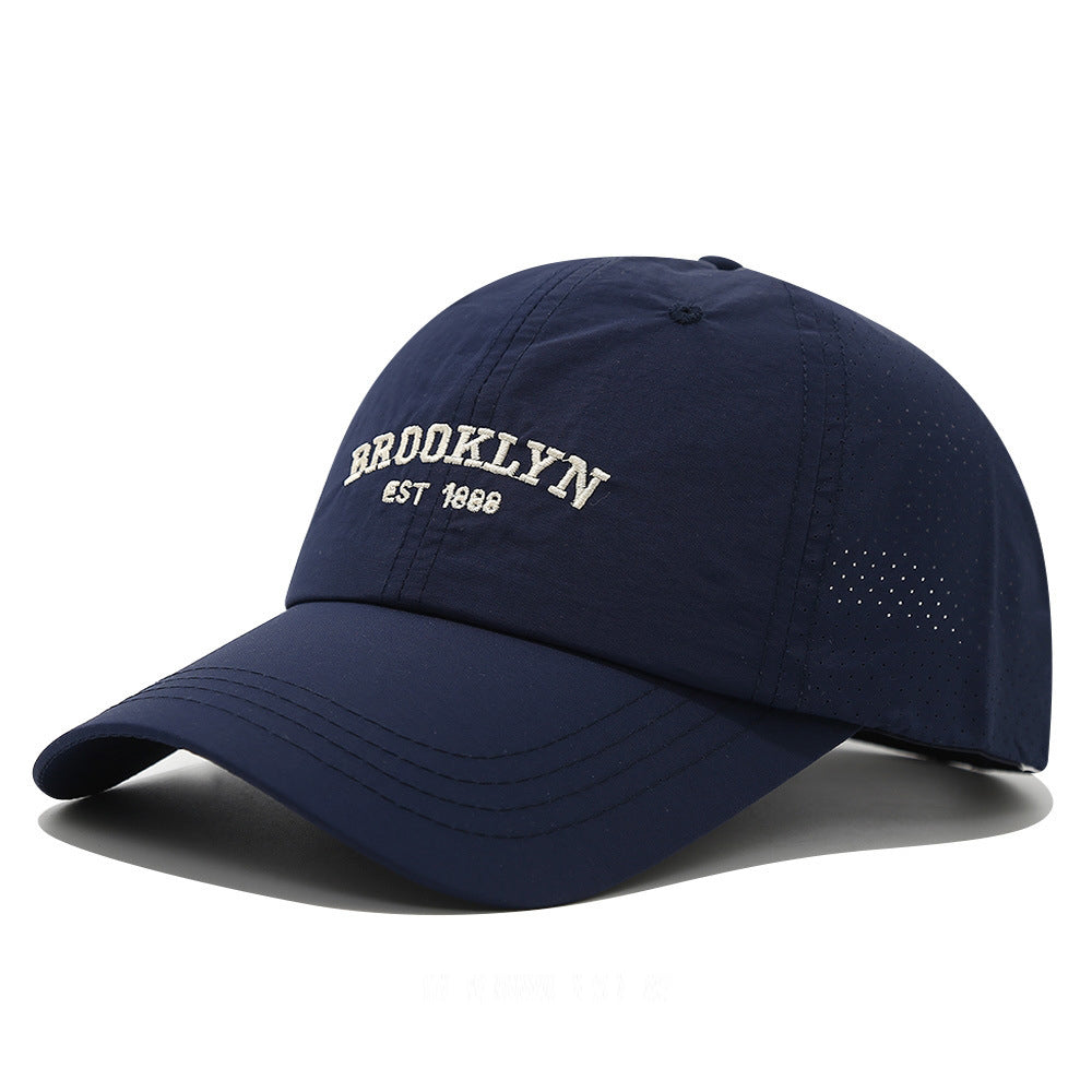 Men's and Women's Slim-fit Mesh Lettre brodée Brooklyn Mode Streetwear Baseball Ca