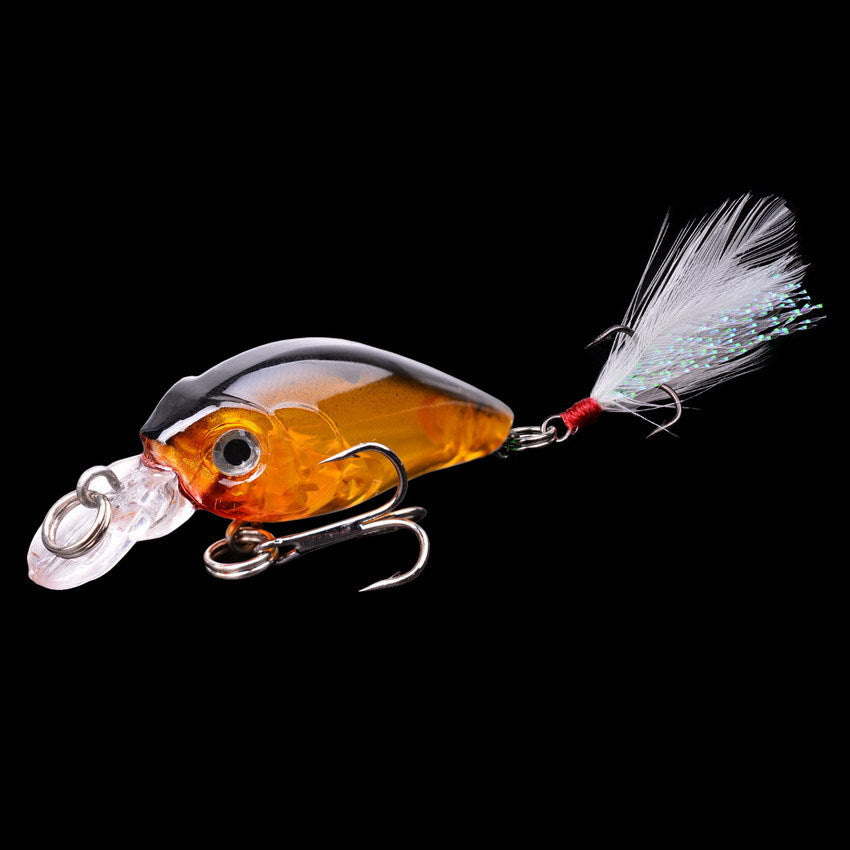 45cm Lure Rock petit gros homme avec plumes