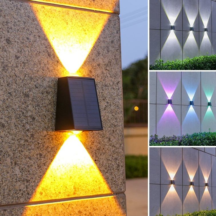 Lampe murale extérieure solaire Décoration de cour Atmosphère Lampe murale
