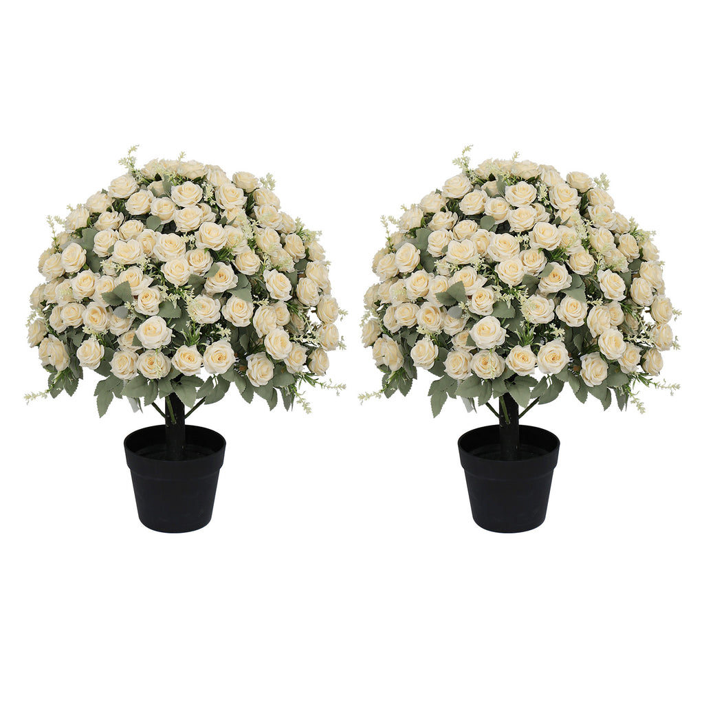 Décoration de rose artificielle de 24 pouces résistant aux UV