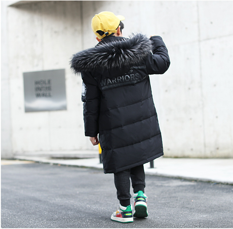 Mi-longueur Veste blanche épaisse Duck Down