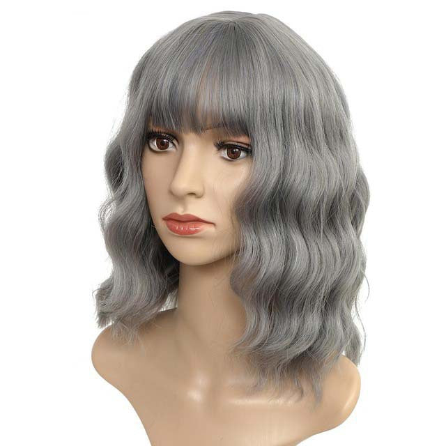 Femmes Short Curly Synthetic Bob Wig