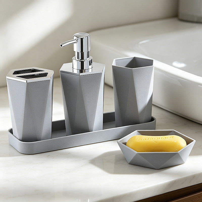 Set de salle de bain de distributeur de sanitizer à la main de style pompe