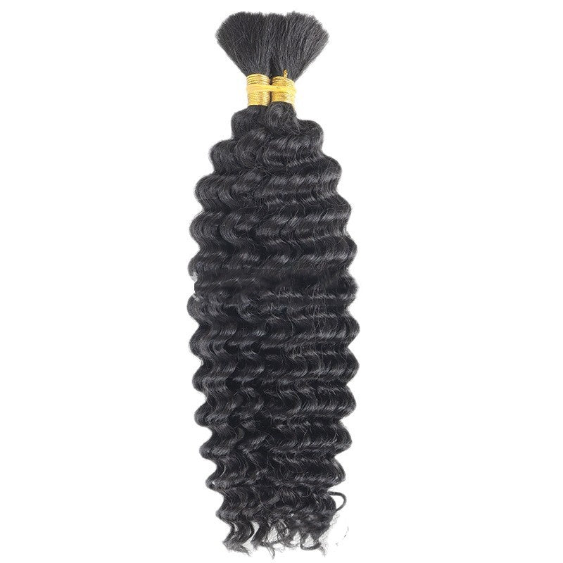 Mélange humain Boho tresses Deep Wave Cheveux en vrac