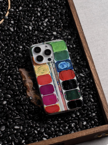 INFN Art étudiant Palette cas de téléphone créatif