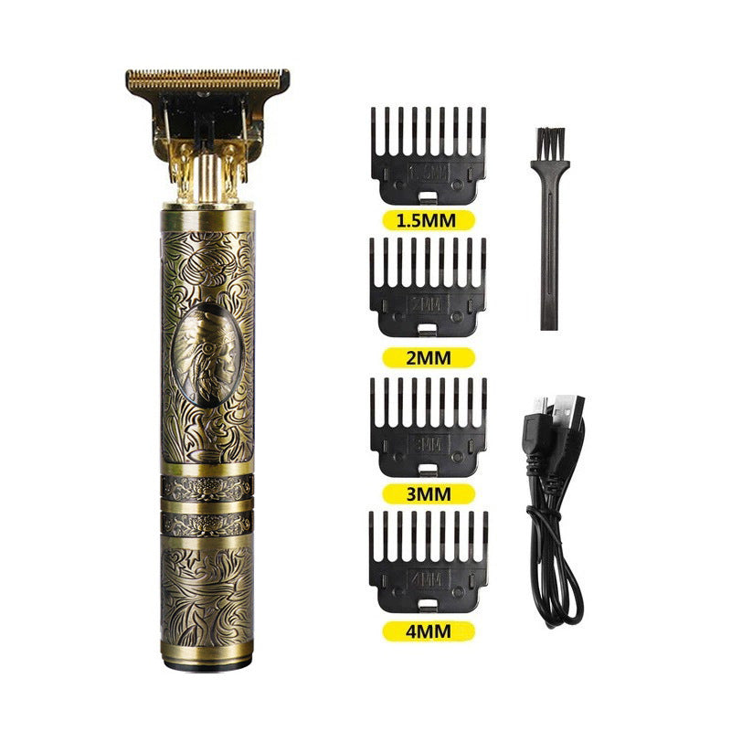 Trim électrique de coupe de cheveux en métal Clippers Bouddha Tête Dragon Et Phoenix