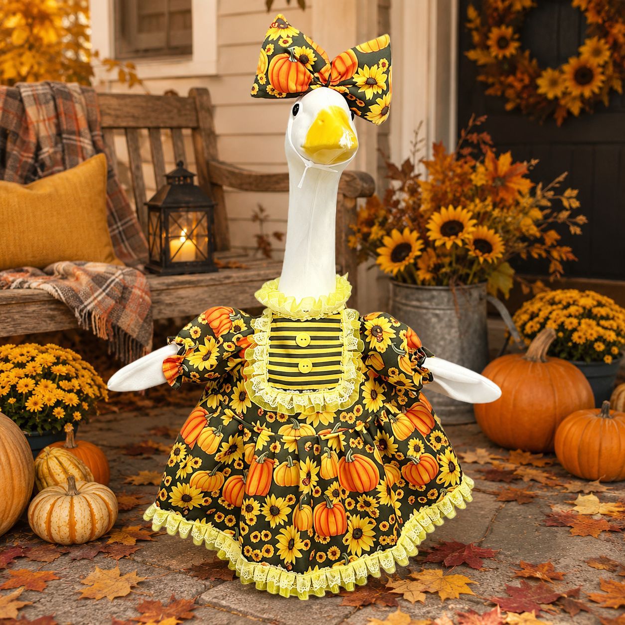 Jupe de citrouille Lettered Independence Day Goose Outfit