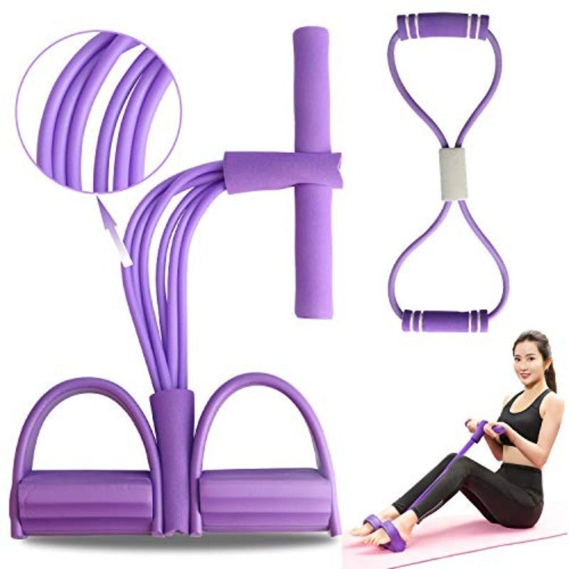 Courroie de tension multi-fonctions 6Tube Gym fitness Pied Pedal Exercise Pull Band Nouveau