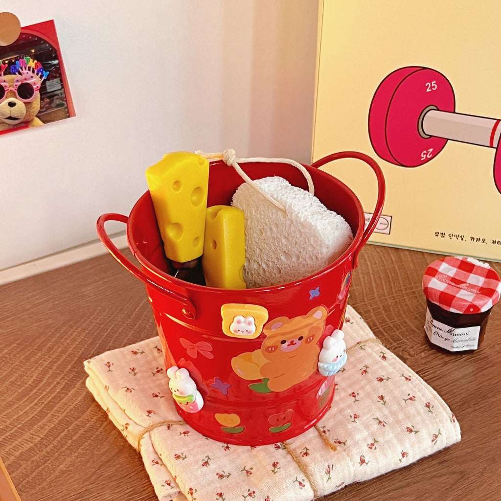 Creative Iron Art Student Desktop Storage Box