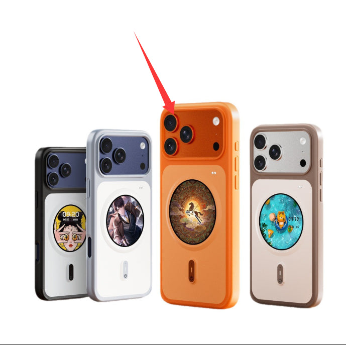 Clapet de téléphone de casting HD à écran rond