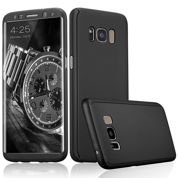 S8 All inclusive Mobile Phone Shell 360 Degree Frosted Protection PC Manche dure trempée