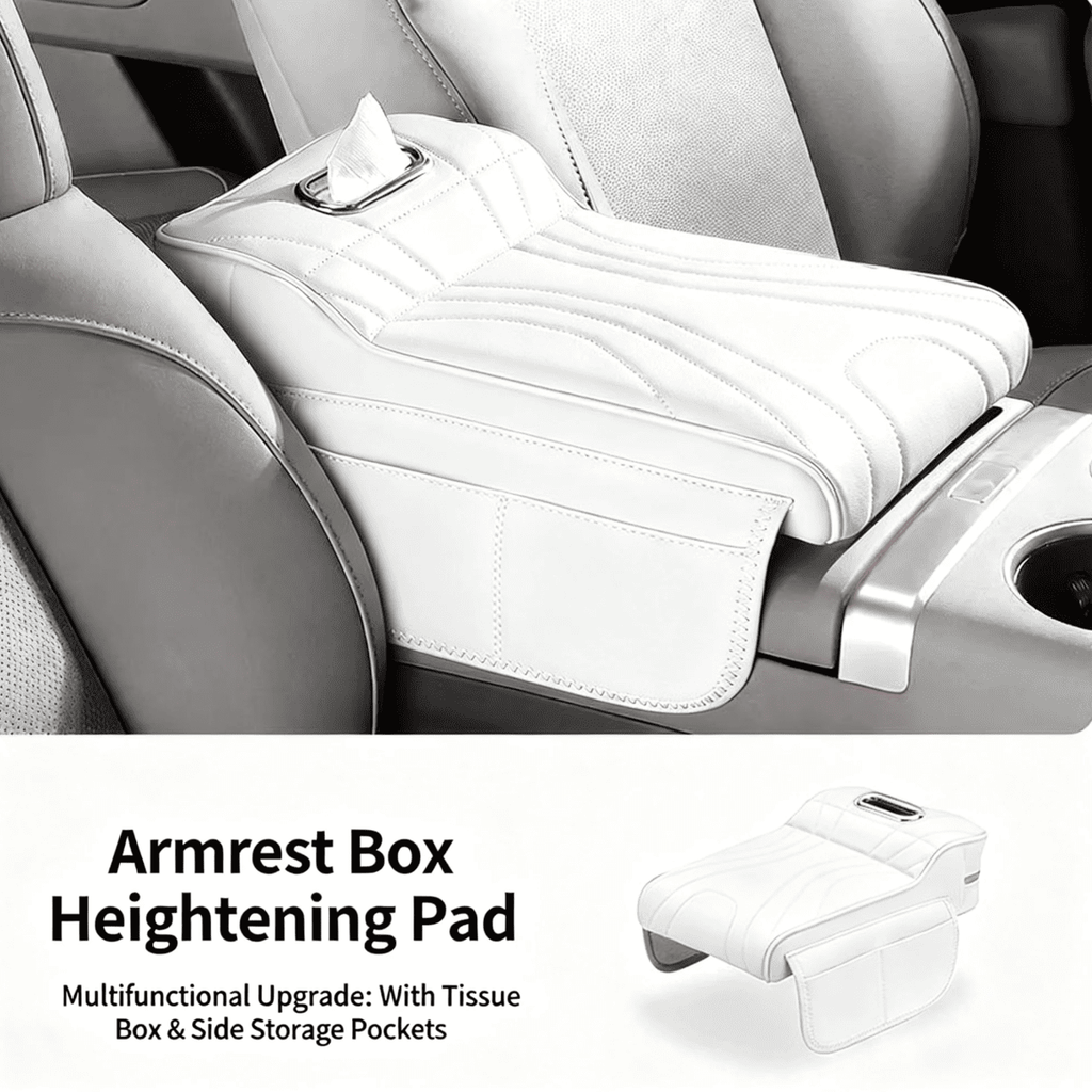 Couverture d'accoudoir de Console de centre de voiture avec boîte de tissu et supports de double tasse