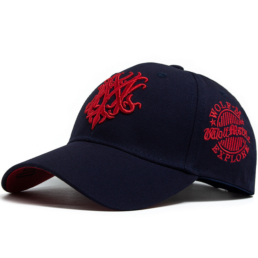 Casquette de baseball brodée 3D pour hommes Wolf Totem