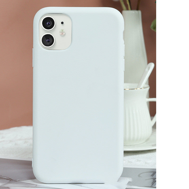 Boîtier mobile tout inclus Fine Hole Liquide Silicone Anti-drop Soft Shell