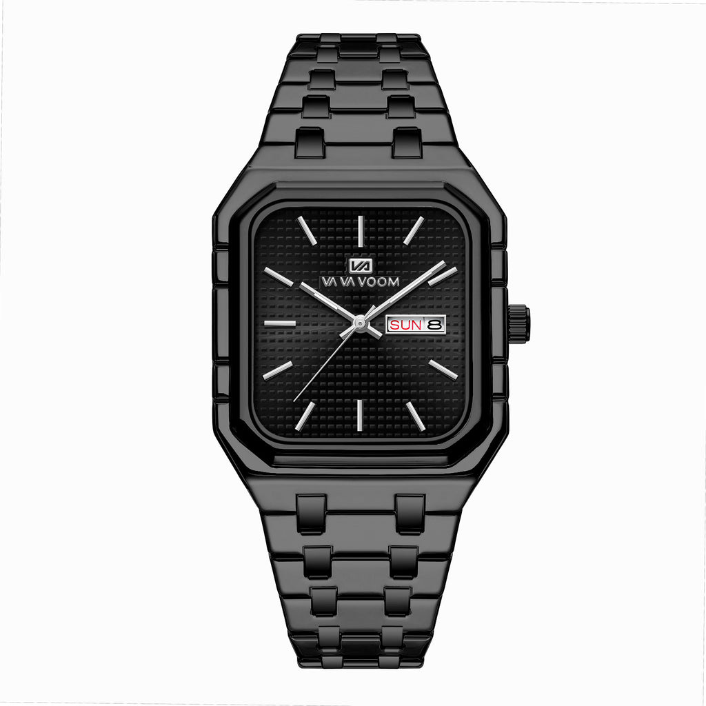 Homme Casual Élégant montre carrée lumineuse