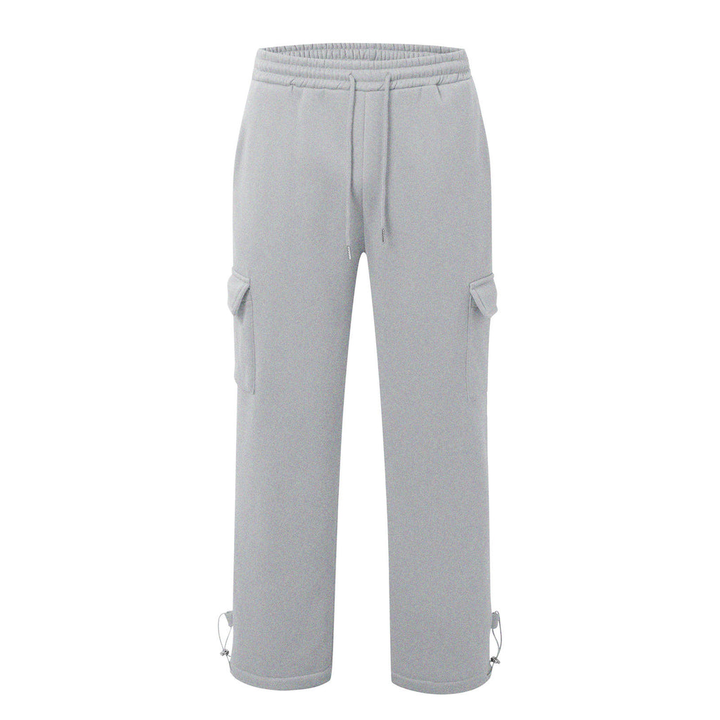 Pantalons enroulés avec de multiples poches et cordons