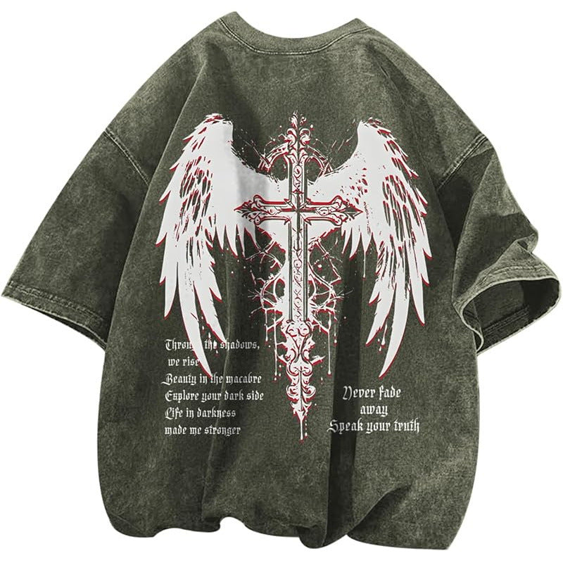 Chemises Goth Punk Vintage pour hommes Gringe Streetwe