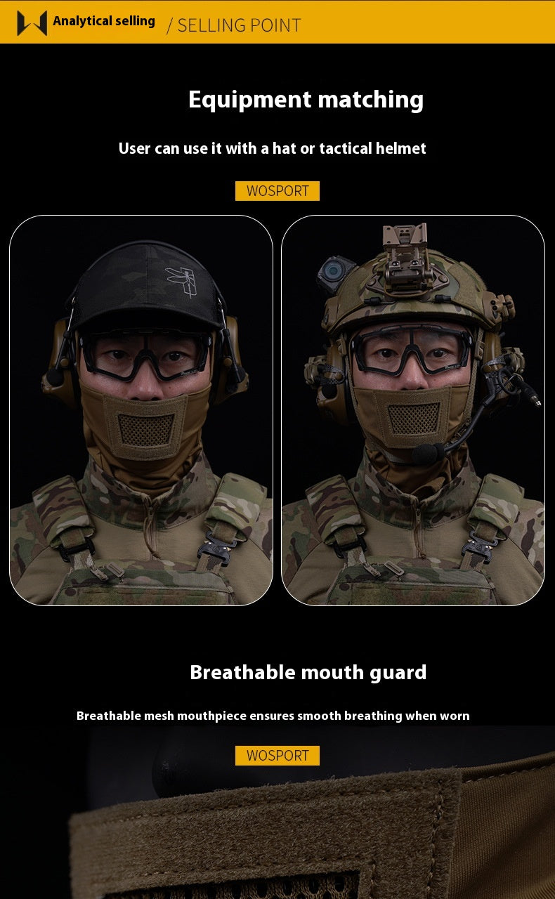 WoSporT Knight Camouflage Headgear
