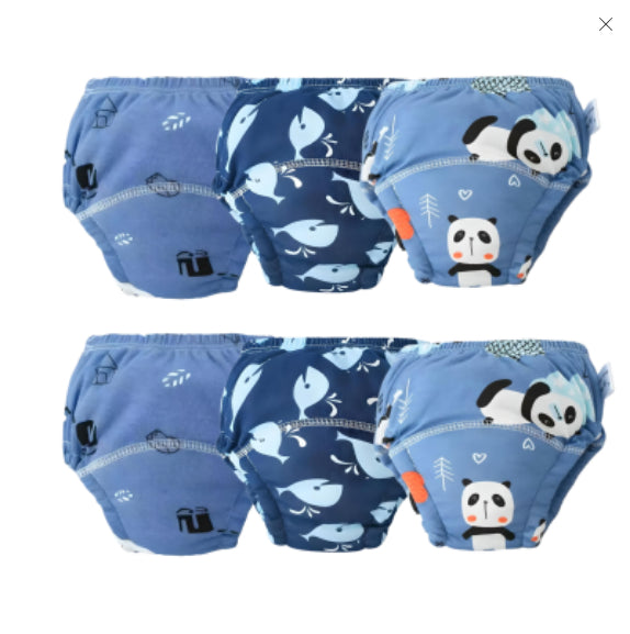 Pantalon d'entraînement pour bébé Pure coton respirant 6 couches Lavable Couche pour bébé