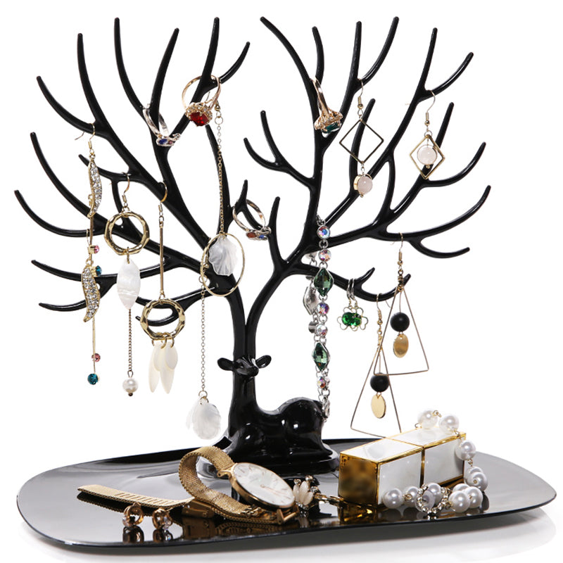 Bijoux d'affichage Deer Bijoux porte-oreilles Collier Bijoux d'affichage Collier Jewelr cristal main