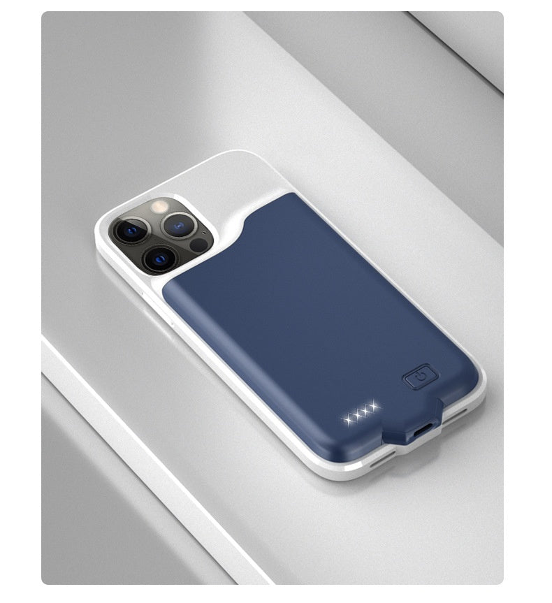 Simple Solid Couleur Ultra mince Shell Back Splint Power Bank