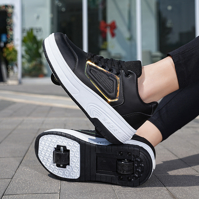 Girls' and Boys' Fashion Sports Two-Wheel Storm Shoes