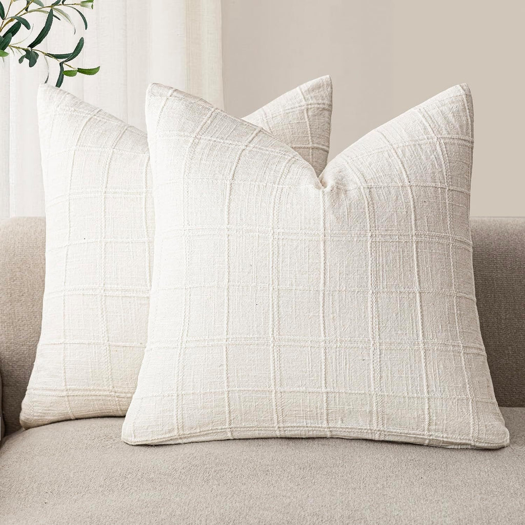 Coussins de canapé pour salon Chenille Plain en couleur solide
