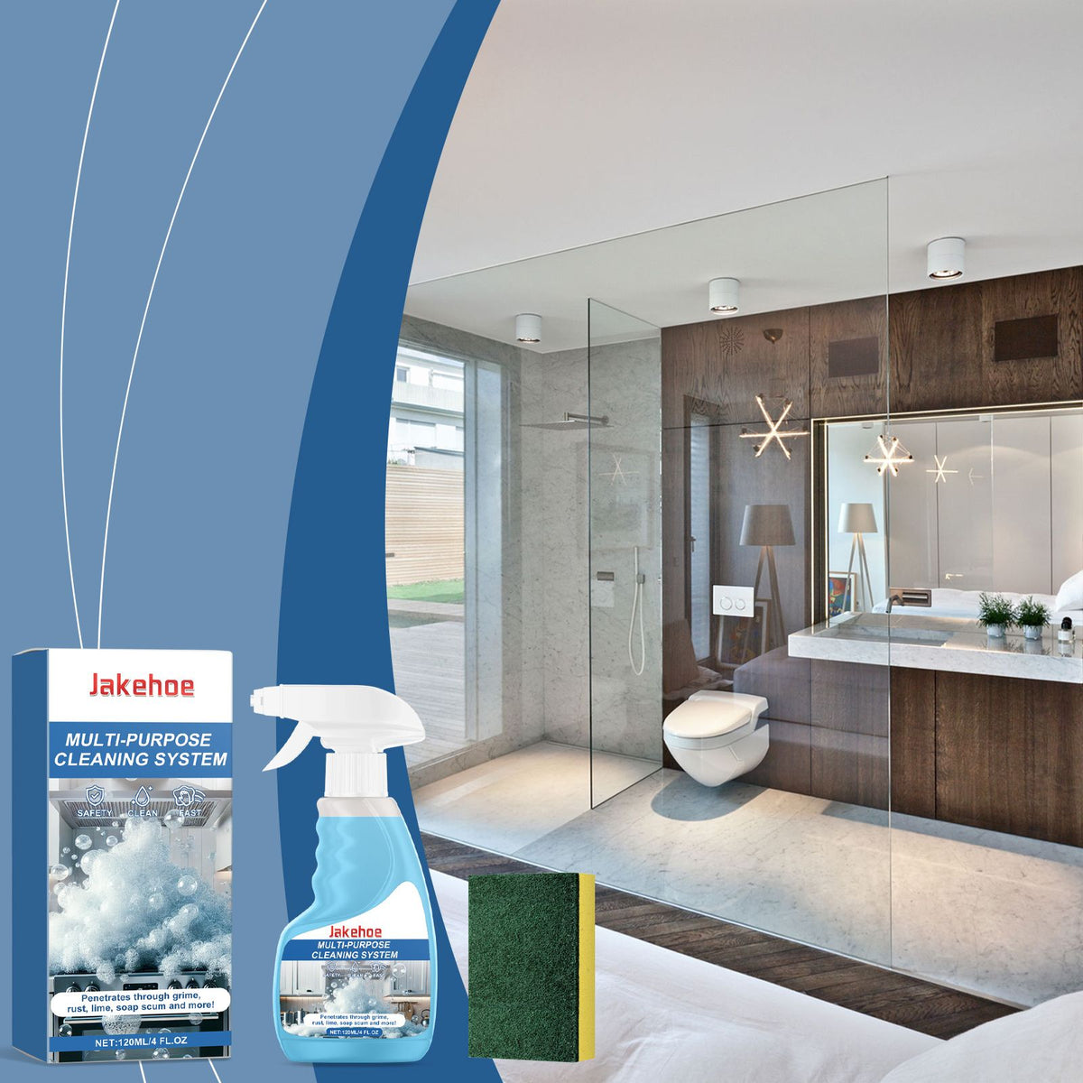 Kit de nettoyage de mousse multisurface JAKEHOE