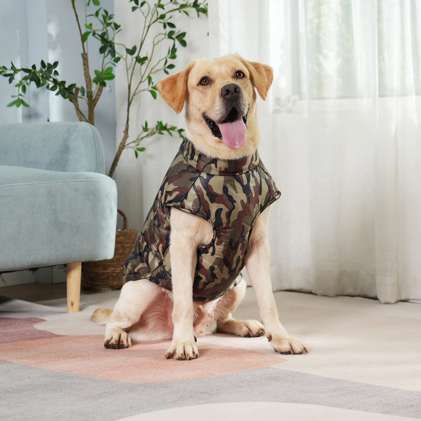 Vêtements pour animaux de compagnie Vêtements de camouflage pour chiens épais d'hiver