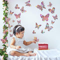Décor mural 3D papillon 60 PCS