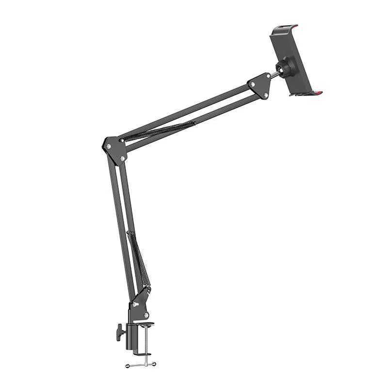 Cantilever Tablette de téléphone portable Lazy Bureau Clip-on 360-degrés rotative pliant métal Brac
