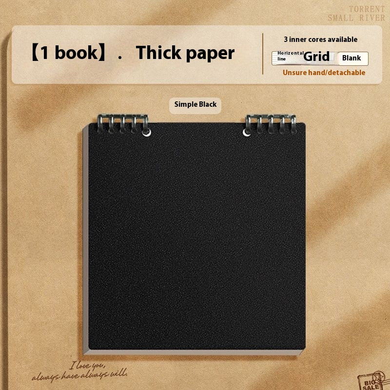 Simple Flip Up Chip Notebook amovible
