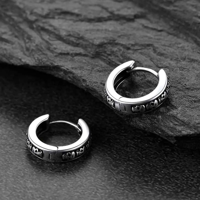 Style foncé Hip-hop Trendy Unisex Personalized Ear Studs Bijoux