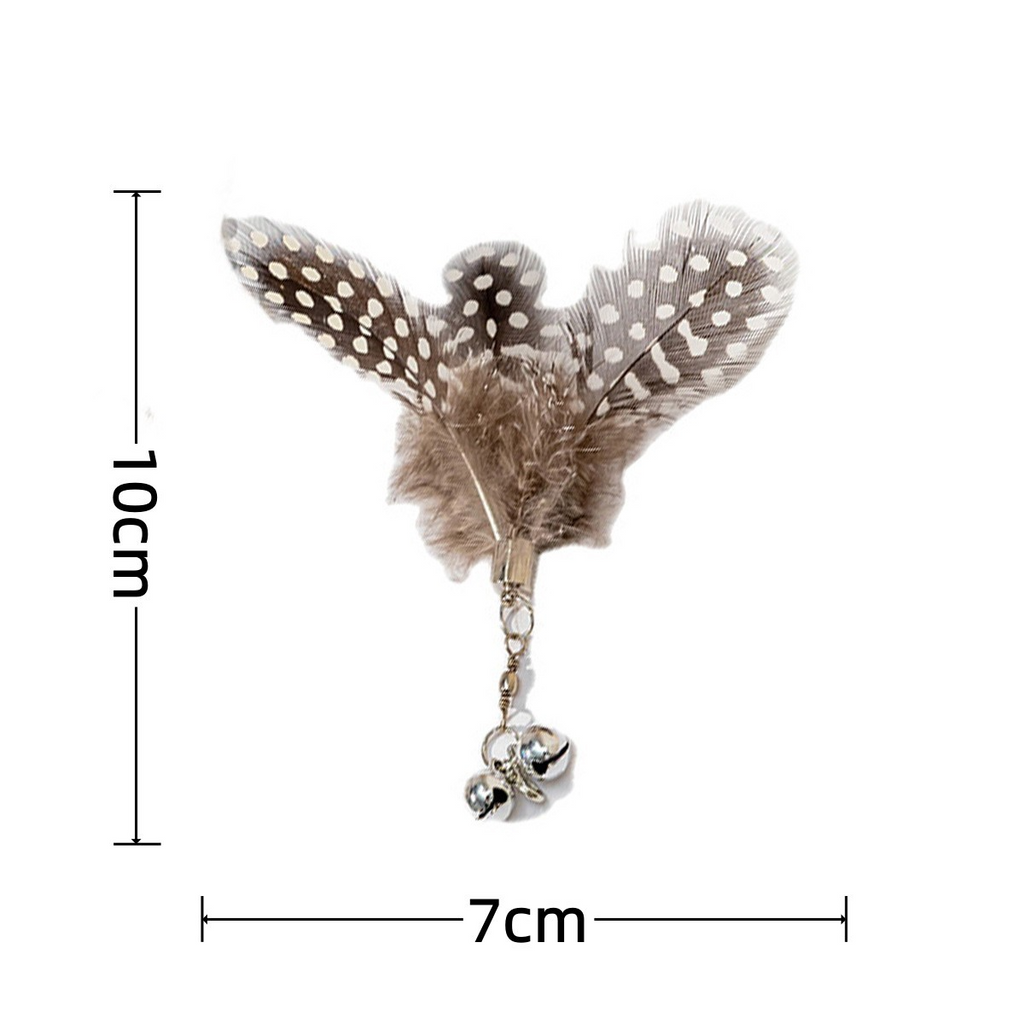 Tête de remplacement de plumes Cat Teaser Wand avec Bell