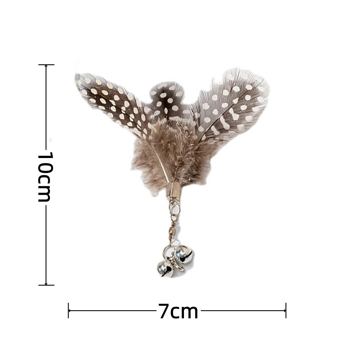 Tête de remplacement de plumes Cat Teaser Wand avec Bell