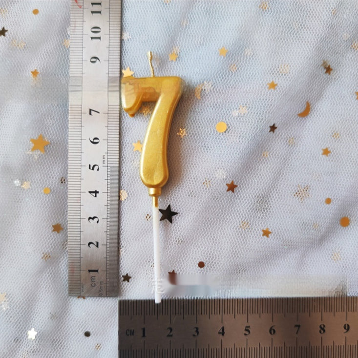Décoration de gâteau d'anniversaire de bougie numérique