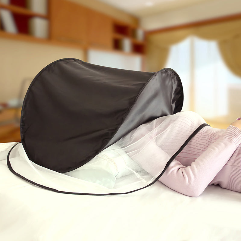 Tête Mosquito Net Blackout Sleep Eye Shade Tente Portable Anti Mosquito Light Blocking Head